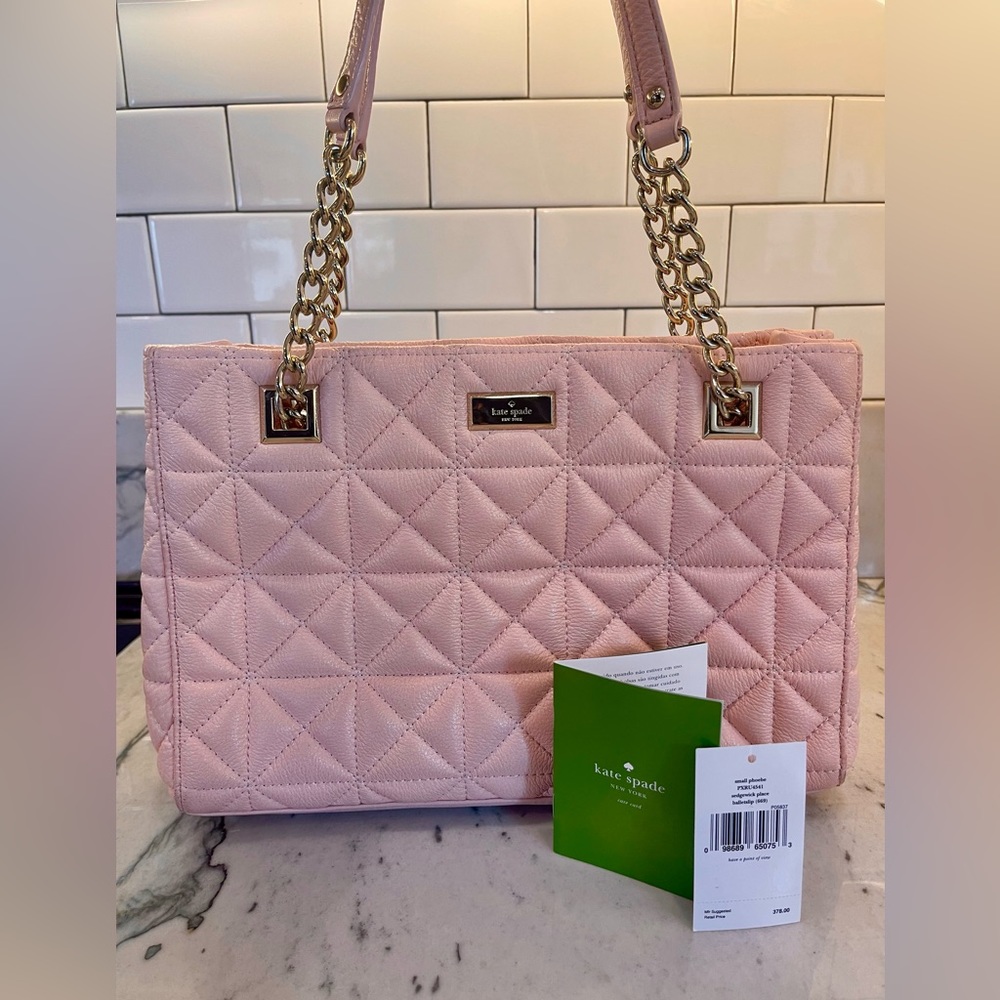 KATE SPADE Sedgewick Place Small Phoebe Balletslip (669) Leather Quilted Bag